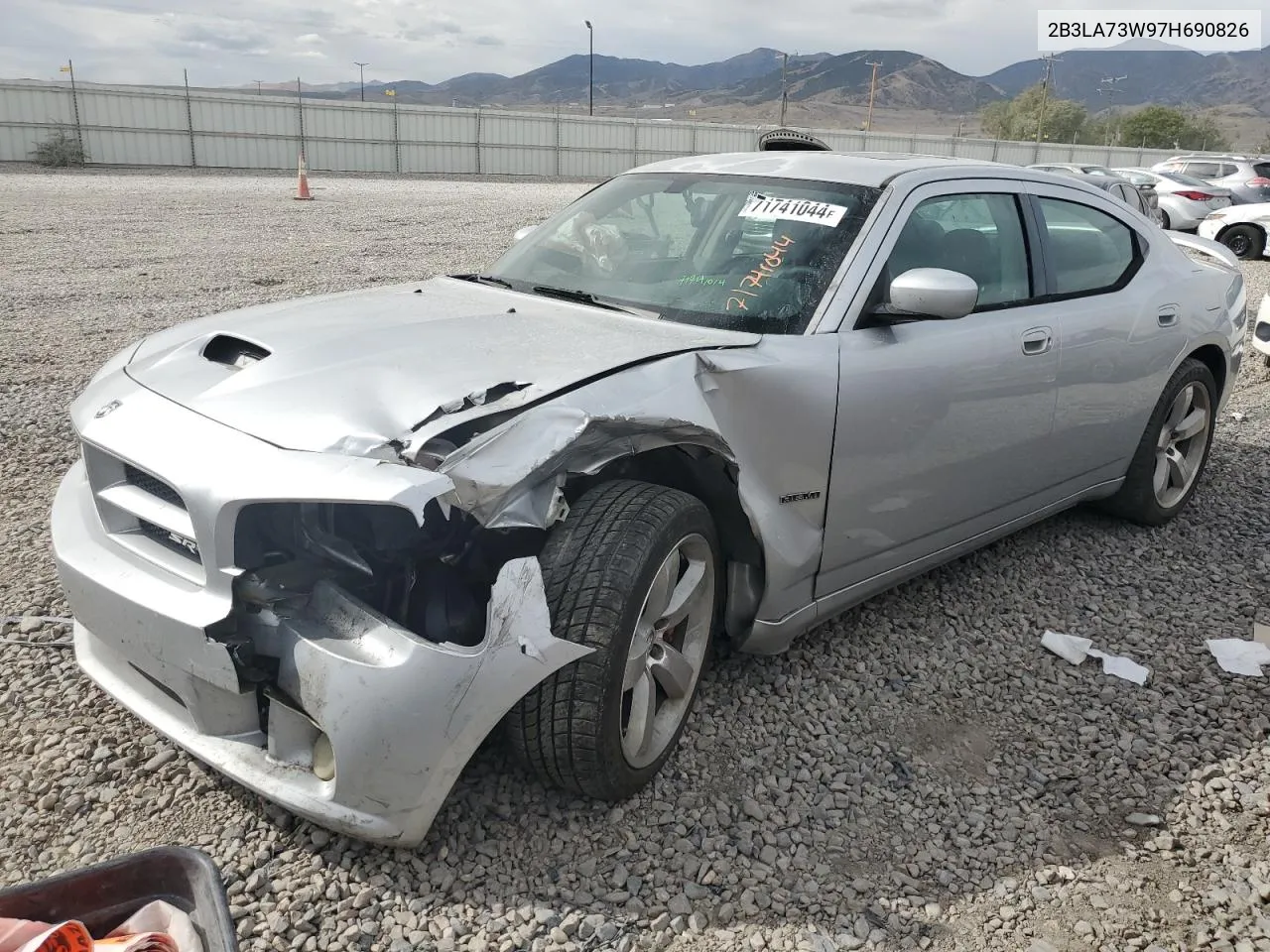 2007 Dodge Charger Srt-8 VIN: 2B3LA73W97H690826 Lot: 71741044