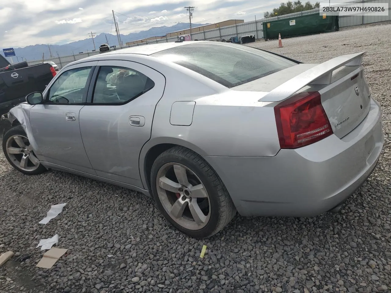 2007 Dodge Charger Srt-8 VIN: 2B3LA73W97H690826 Lot: 71741044