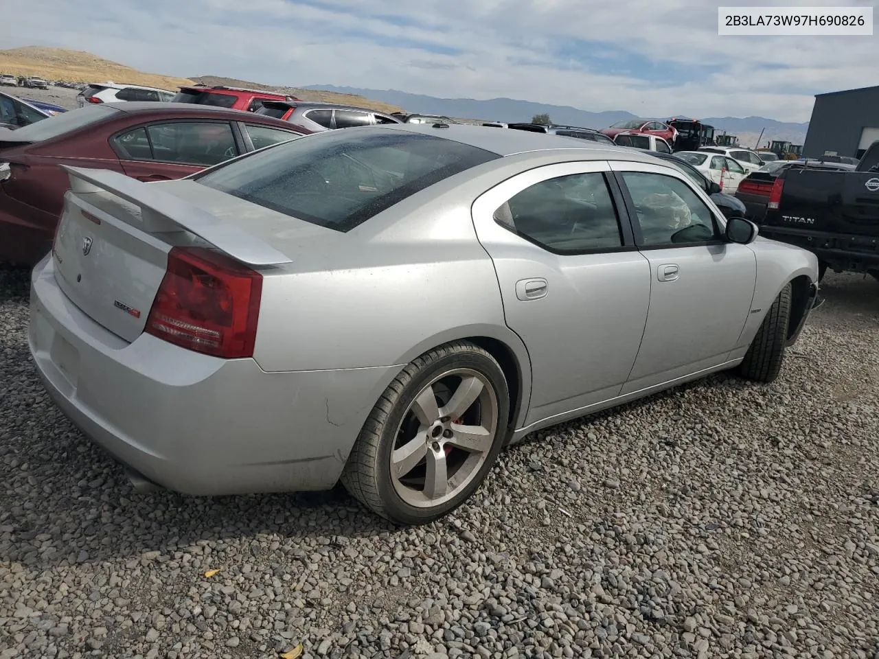 2007 Dodge Charger Srt-8 VIN: 2B3LA73W97H690826 Lot: 71741044