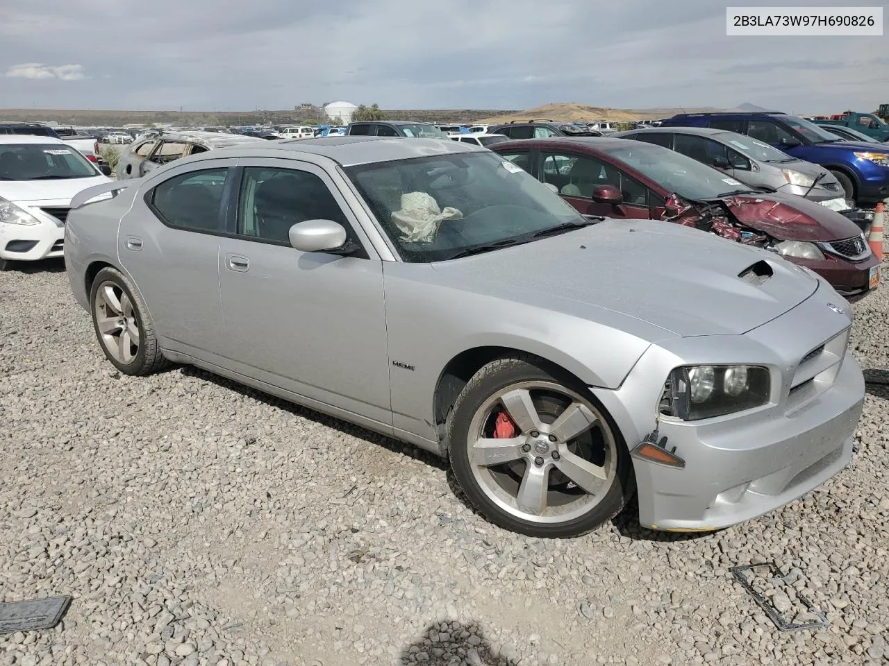 2007 Dodge Charger Srt-8 VIN: 2B3LA73W97H690826 Lot: 71741044