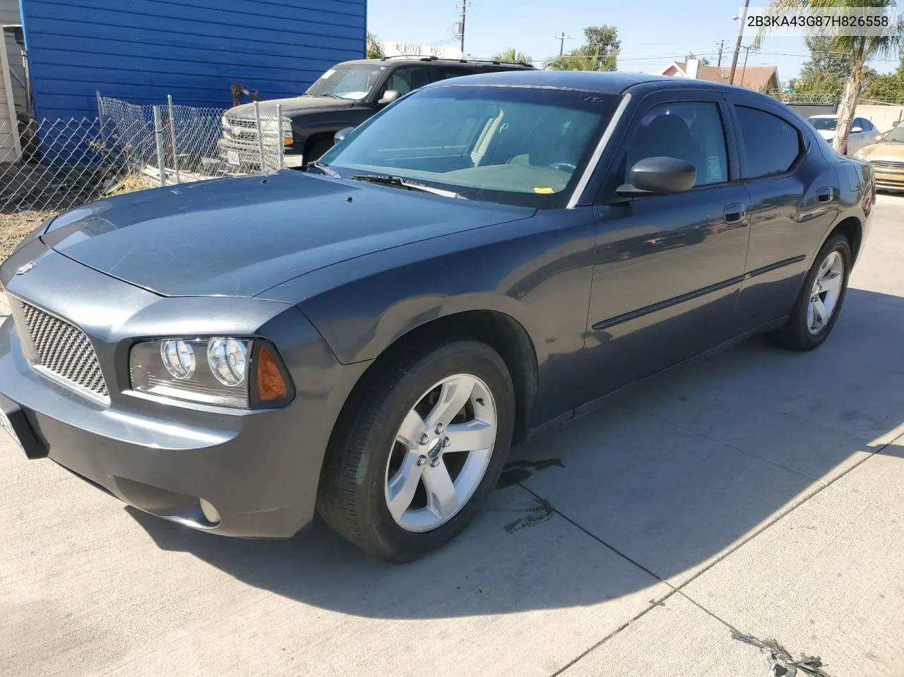 2007 Dodge Charger Se VIN: 2B3KA43G87H826558 Lot: 72201234