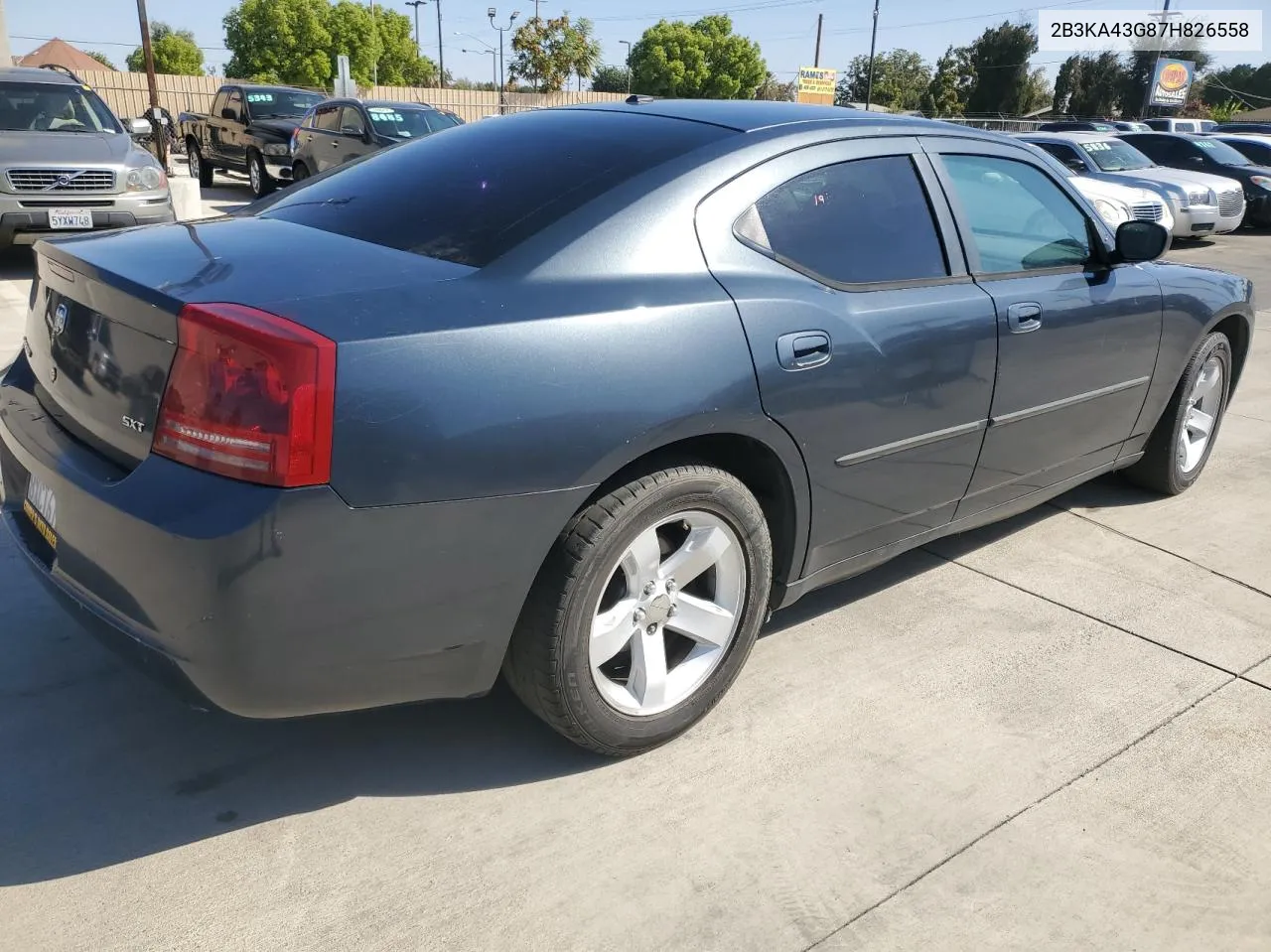 2007 Dodge Charger Se VIN: 2B3KA43G87H826558 Lot: 72201234