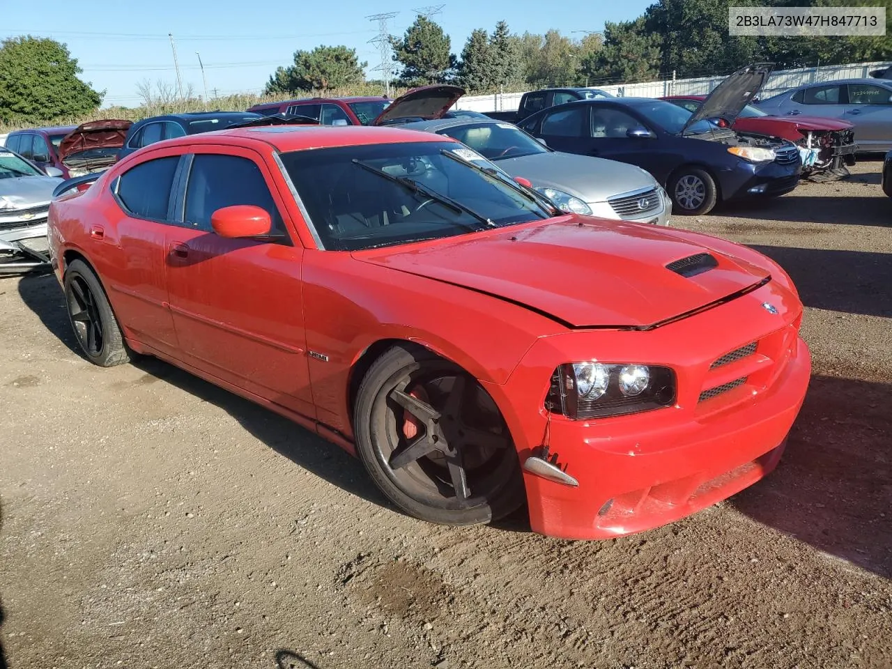 2007 Dodge Charger Srt-8 VIN: 2B3LA73W47H847713 Lot: 72640934