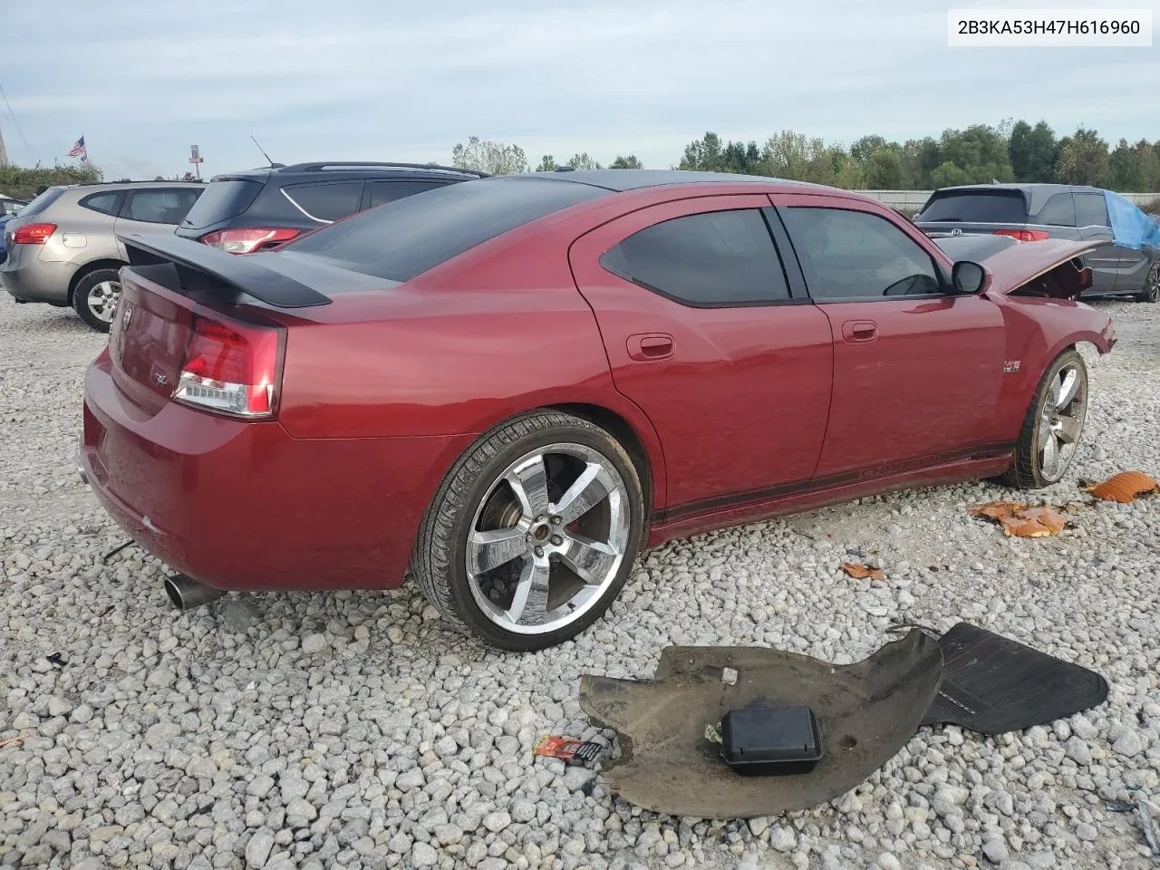 2007 Dodge Charger R/T VIN: 2B3KA53H47H616960 Lot: 73256374