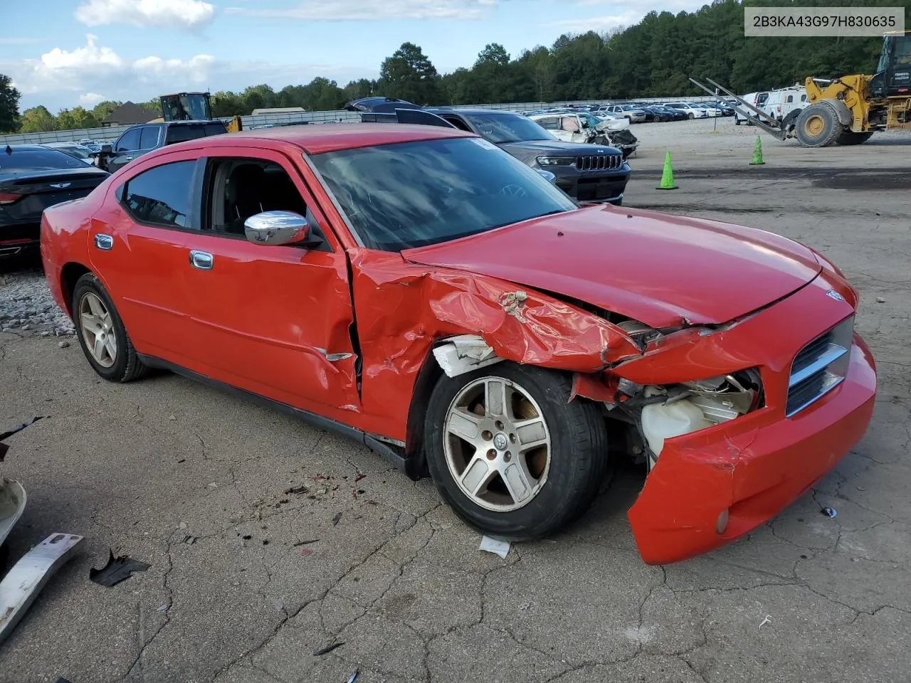 2007 Dodge Charger Se VIN: 2B3KA43G97H830635 Lot: 74017114