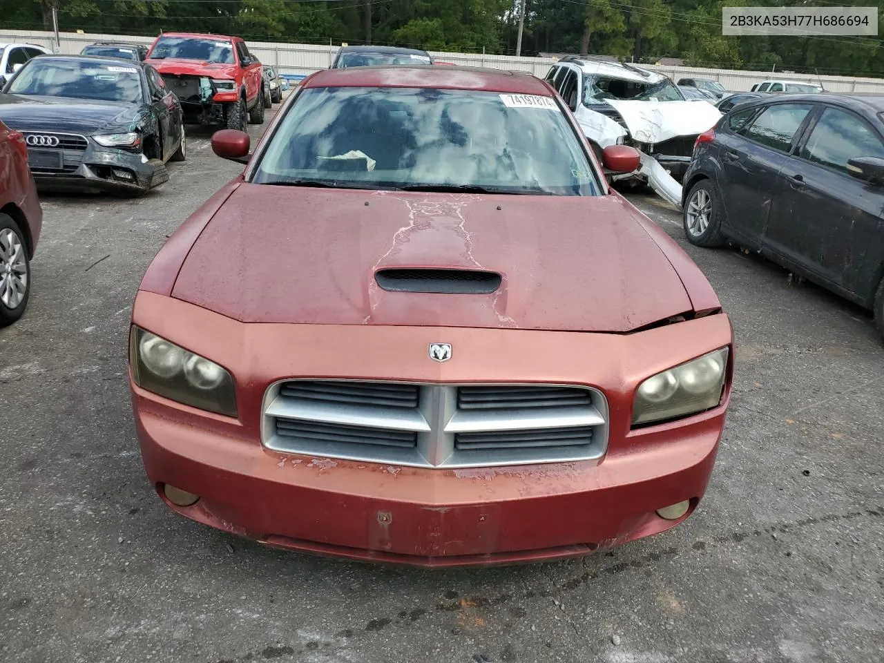 2007 Dodge Charger R/T VIN: 2B3KA53H77H686694 Lot: 74197874