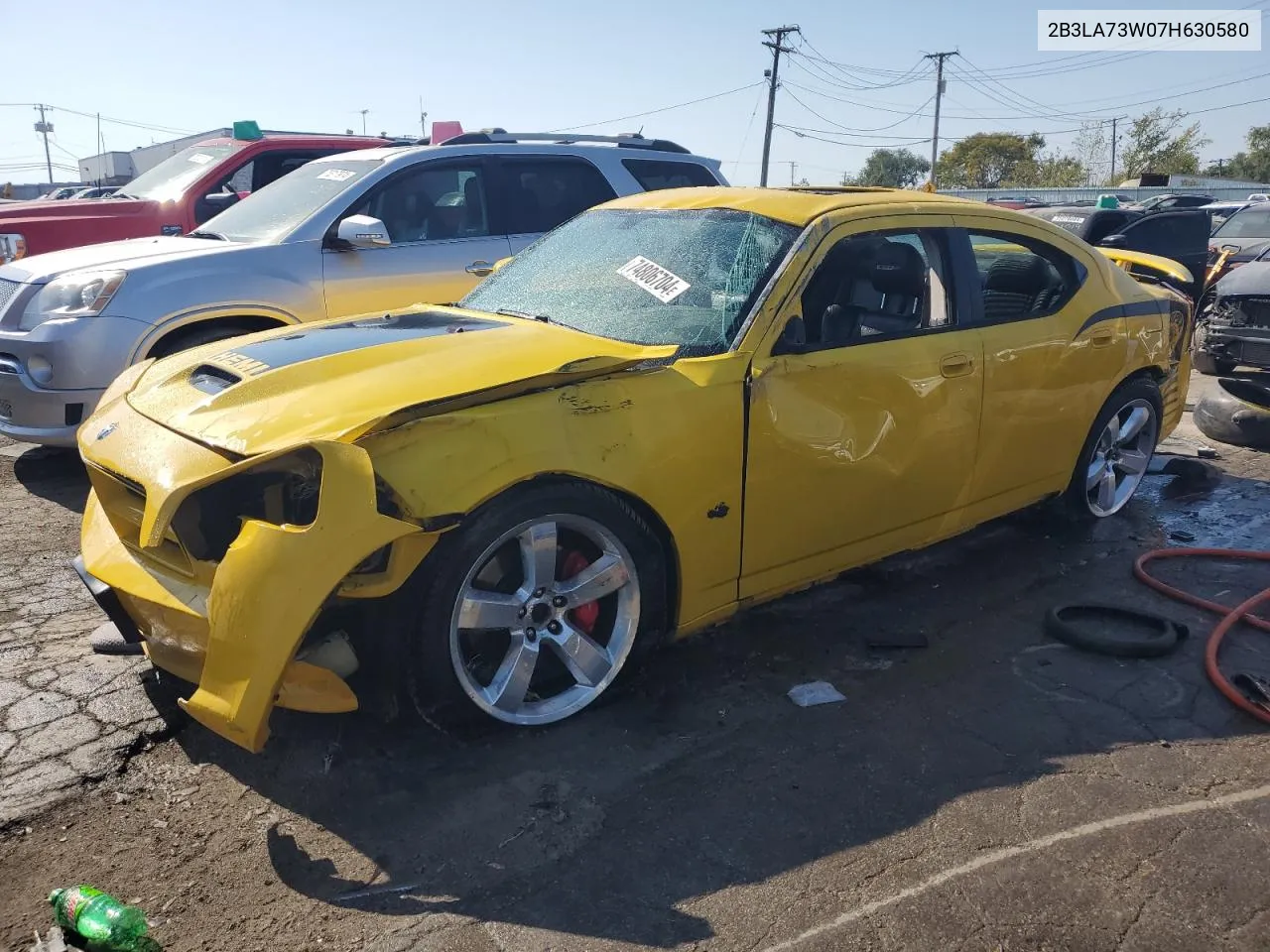 2007 Dodge Charger Srt-8 VIN: 2B3LA73W07H630580 Lot: 74806704