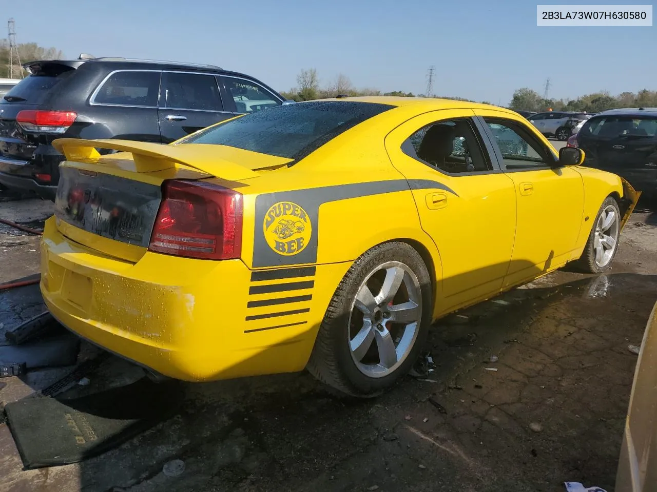 2007 Dodge Charger Srt-8 VIN: 2B3LA73W07H630580 Lot: 74806704