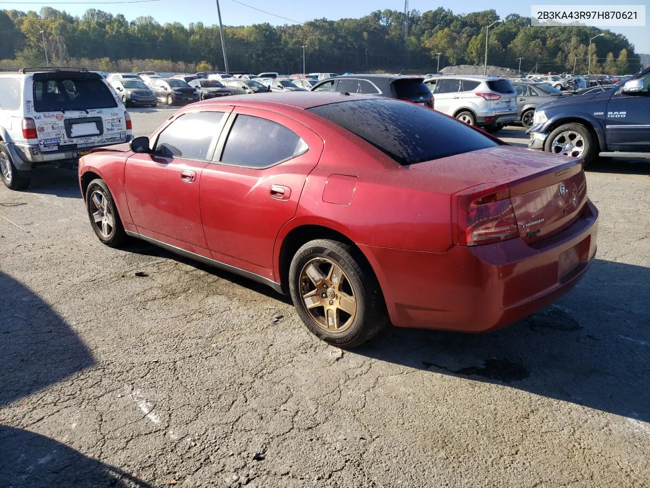 2007 Dodge Charger Se VIN: 2B3KA43R97H870621 Lot: 75438104