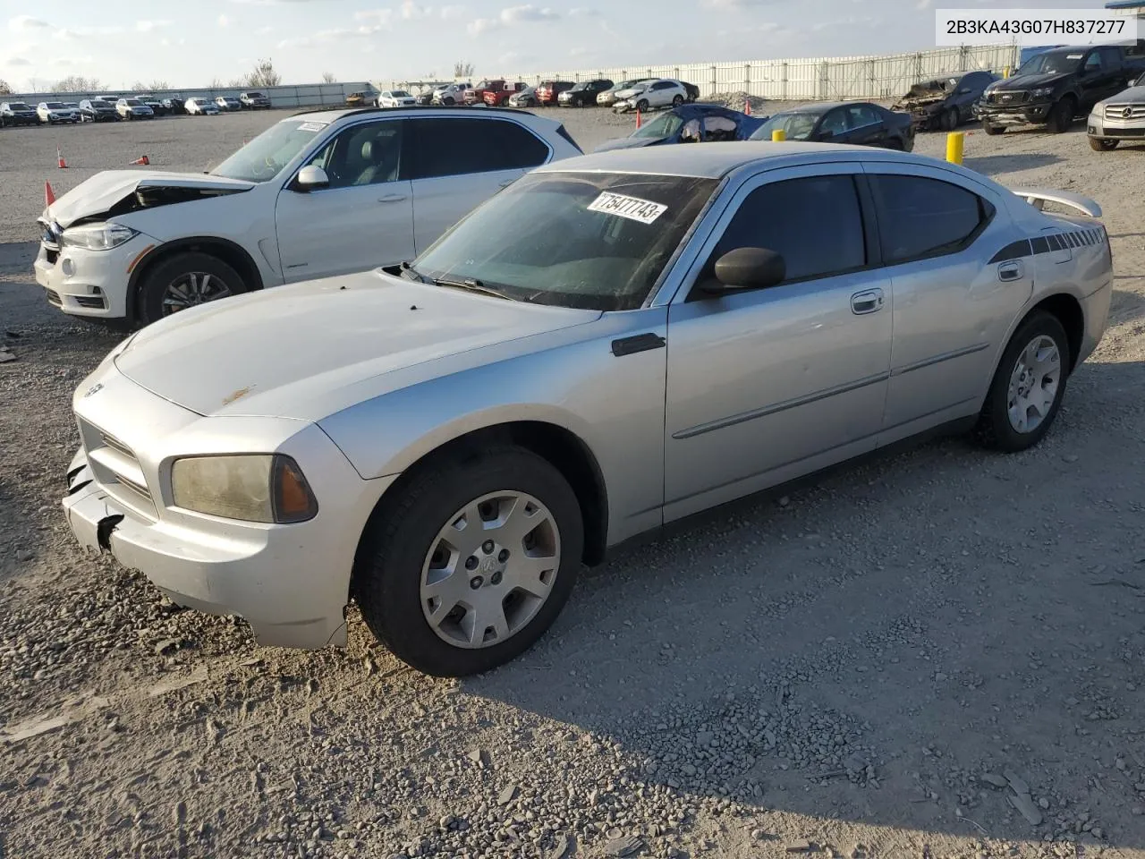 2007 Dodge Charger Se VIN: 2B3KA43G07H837277 Lot: 75477743