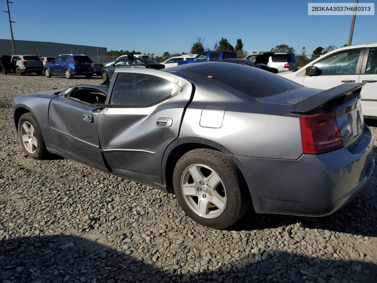 2007 Dodge Charger Se VIN: 2B3KA43G37H680313 Lot: 76052504