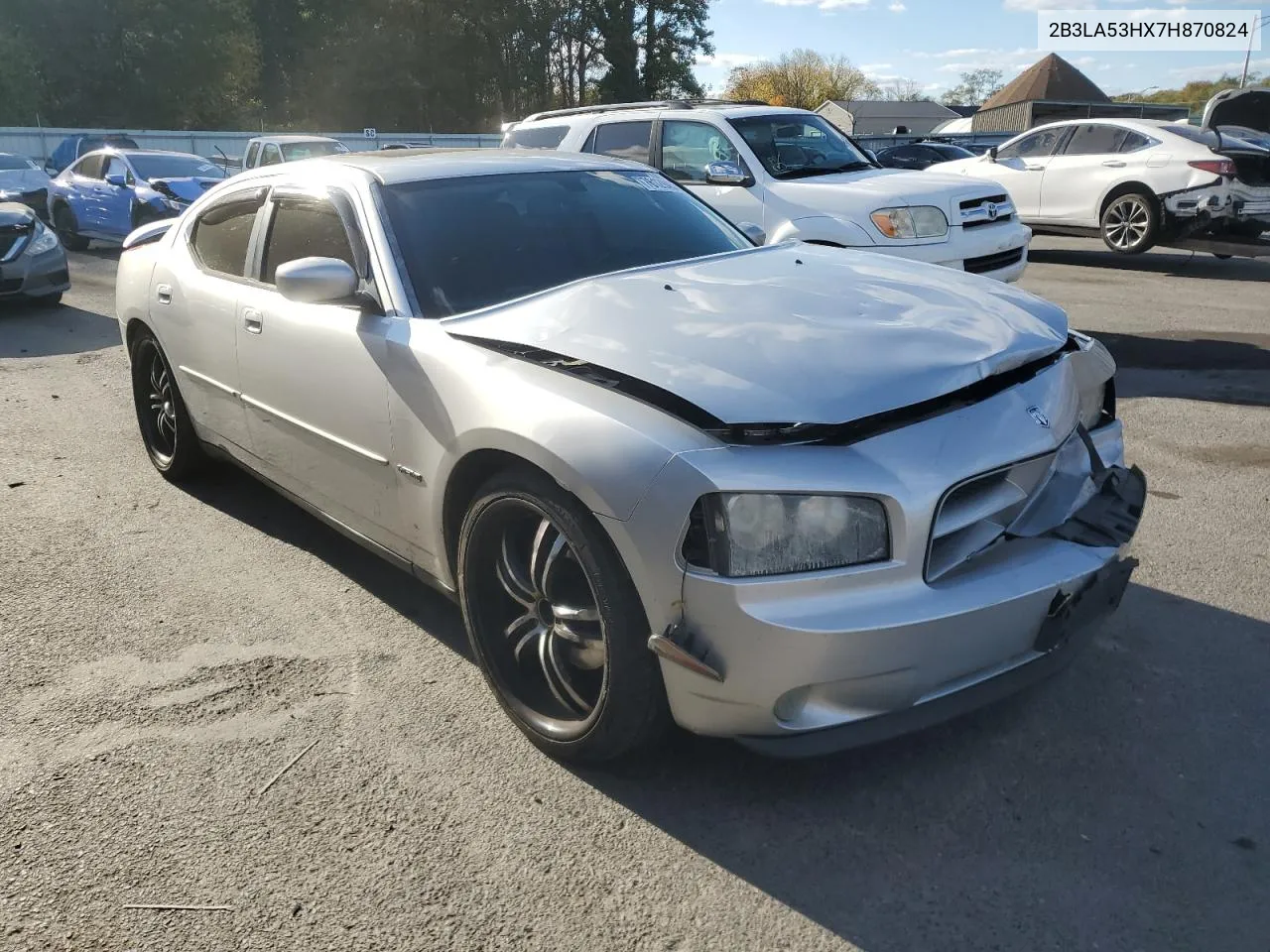 2007 Dodge Charger R/T VIN: 2B3LA53HX7H870824 Lot: 76129454