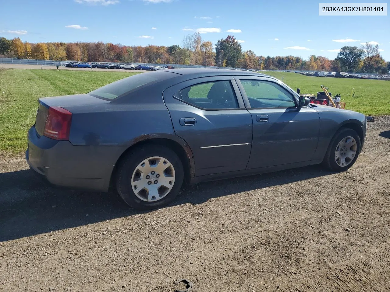 2007 Dodge Charger Se VIN: 2B3KA43GX7H801404 Lot: 76350274