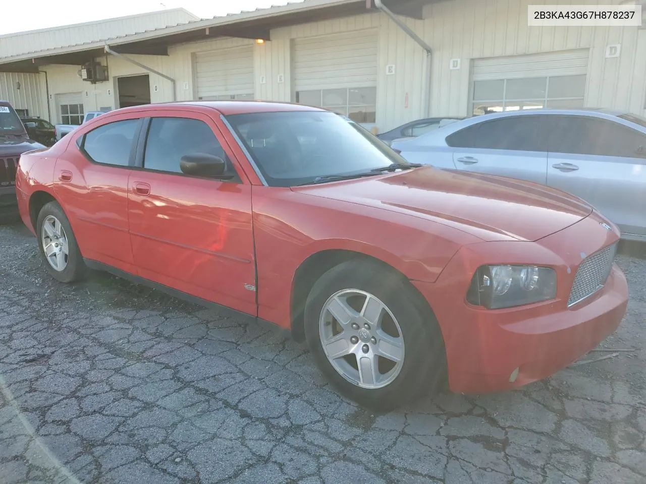 2007 Dodge Charger Se VIN: 2B3KA43G67H878237 Lot: 76524544