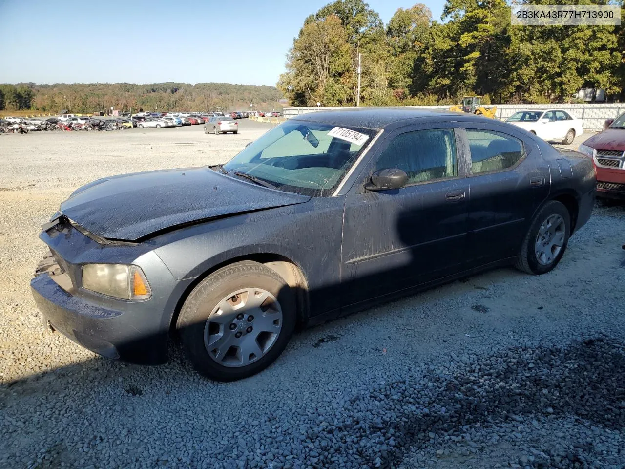 2007 Dodge Charger Se VIN: 2B3KA43R77H713900 Lot: 77105794