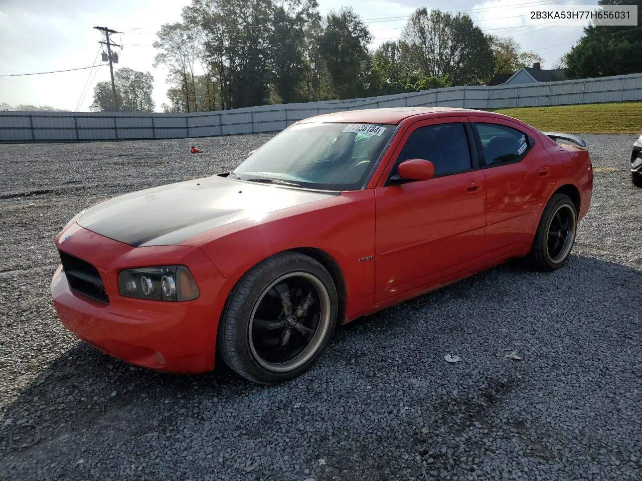 2007 Dodge Charger R/T VIN: 2B3KA53H77H656031 Lot: 77136184