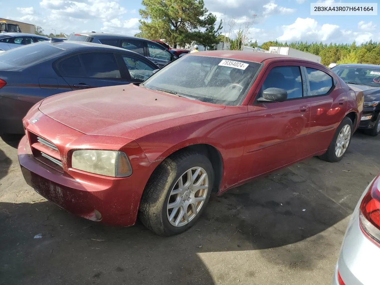 2007 Dodge Charger Se VIN: 2B3KA43R07H641664 Lot: 78354024