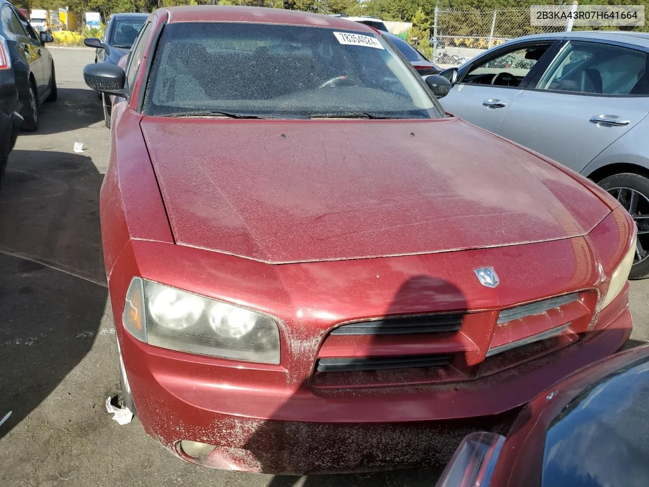 2007 Dodge Charger Se VIN: 2B3KA43R07H641664 Lot: 78354024