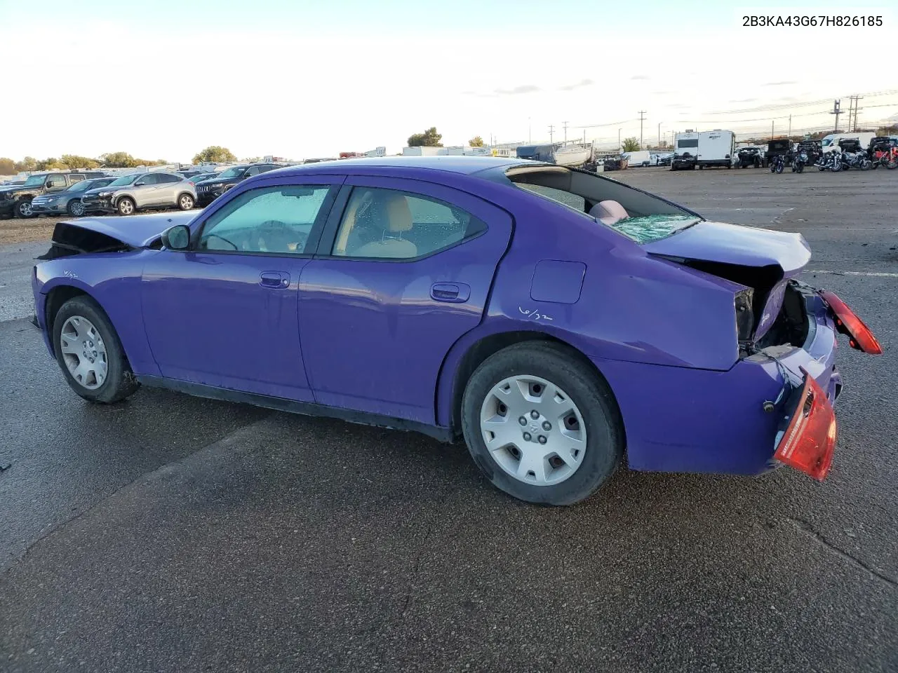 2007 Dodge Charger Se VIN: 2B3KA43G67H826185 Lot: 78513794