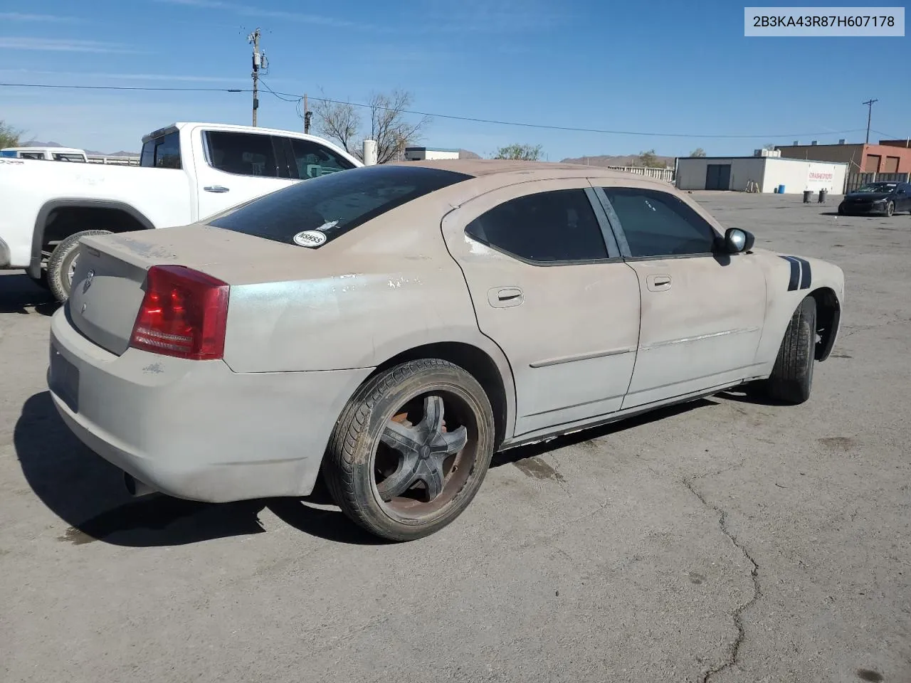 2007 Dodge Charger Se VIN: 2B3KA43R87H607178 Lot: 80311404