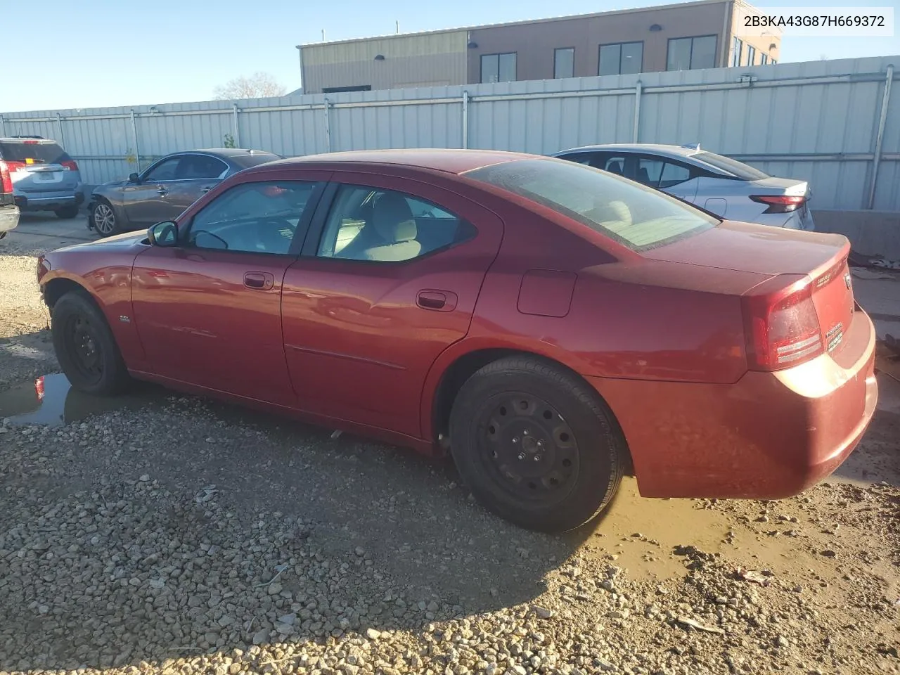 2007 Dodge Charger Se VIN: 2B3KA43G87H669372 Lot: 80734304