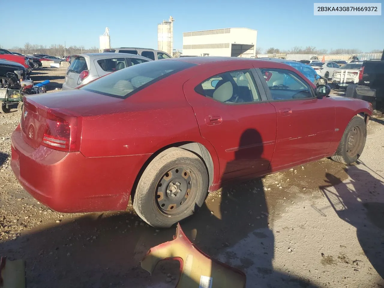 2007 Dodge Charger Se VIN: 2B3KA43G87H669372 Lot: 80734304