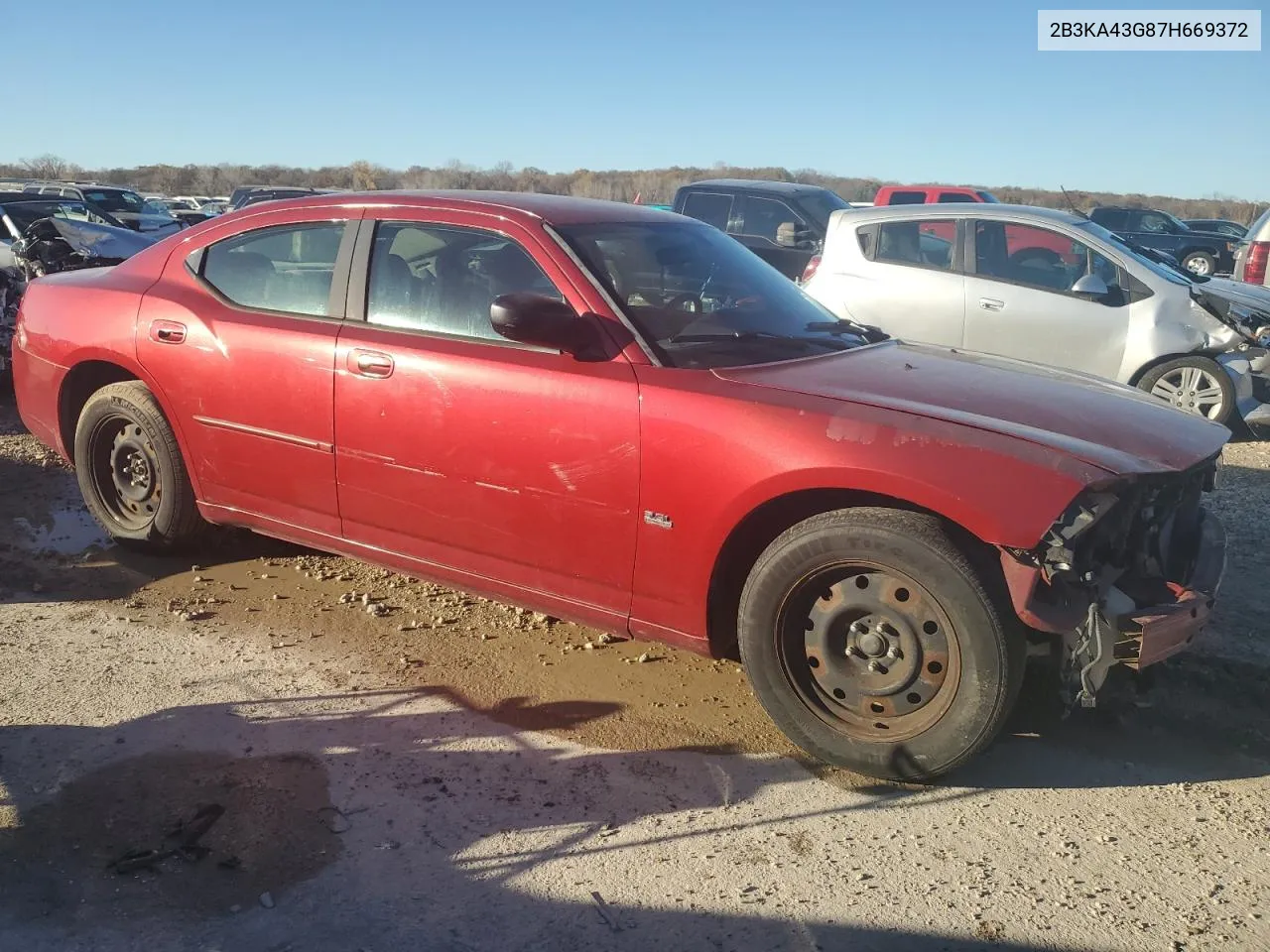 2007 Dodge Charger Se VIN: 2B3KA43G87H669372 Lot: 80734304