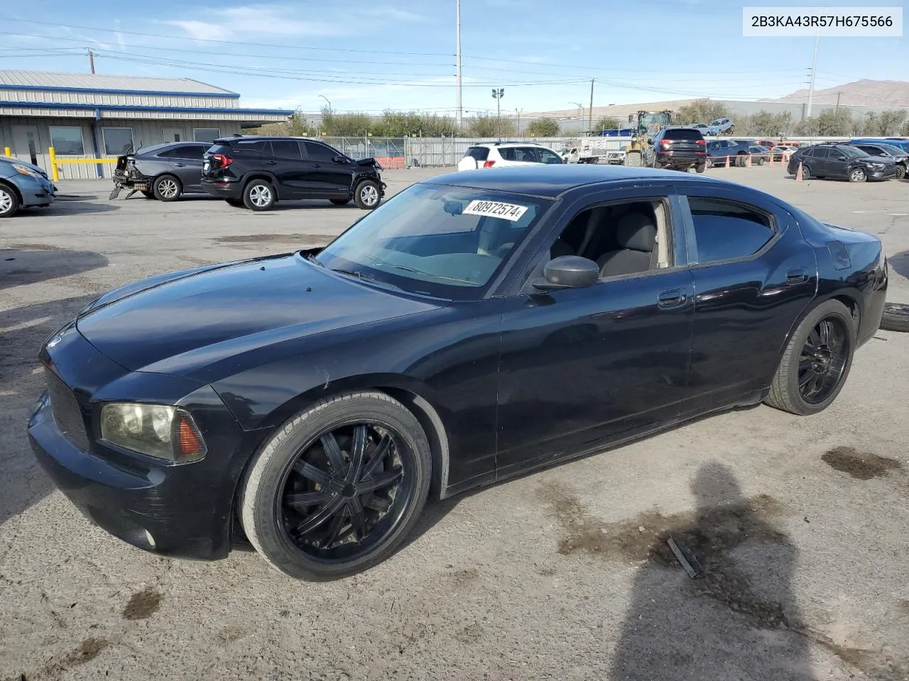 2007 Dodge Charger Se VIN: 2B3KA43R57H675566 Lot: 80972574