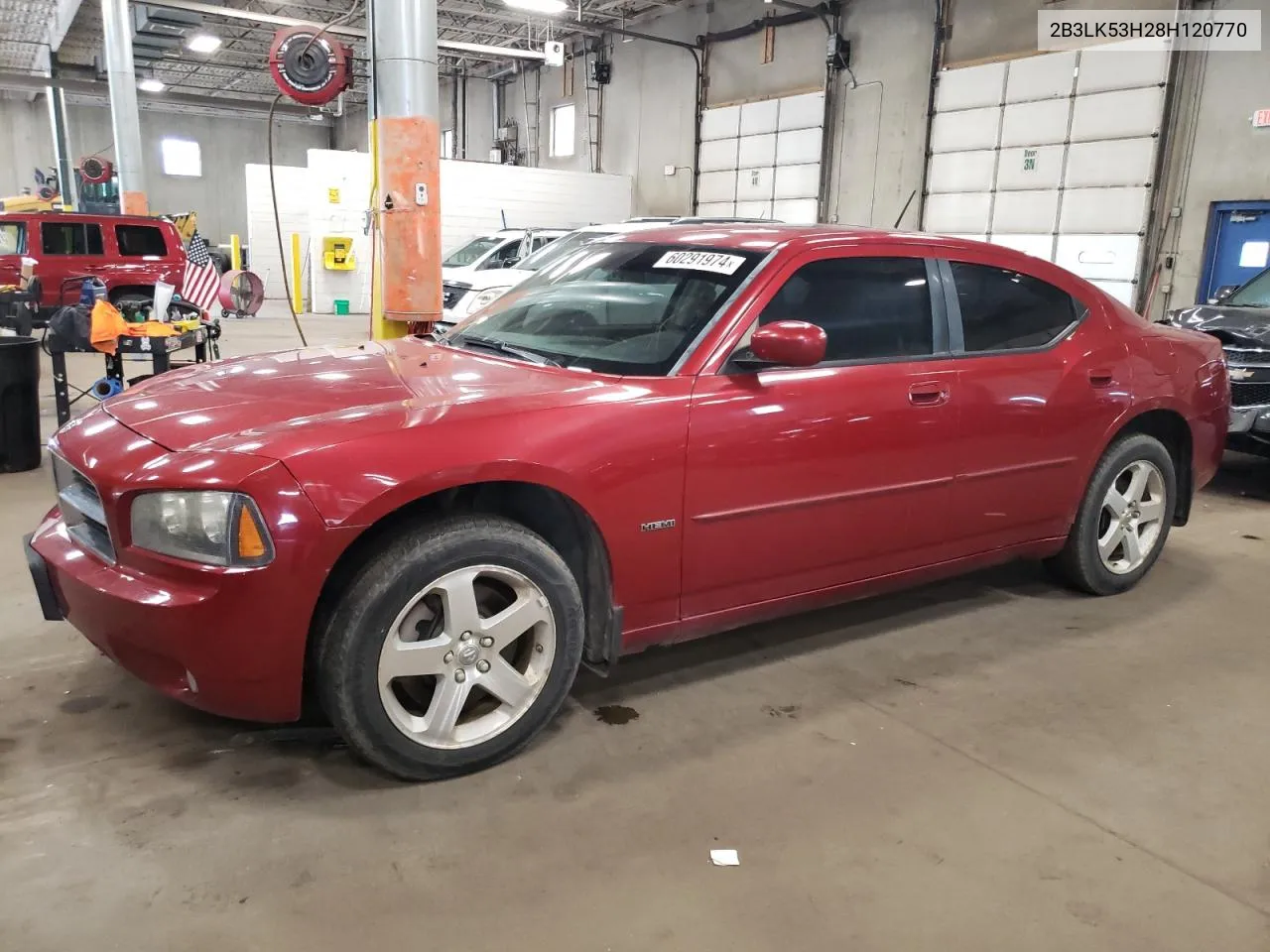 2008 Dodge Charger R/T VIN: 2B3LK53H28H120770 Lot: 60291974