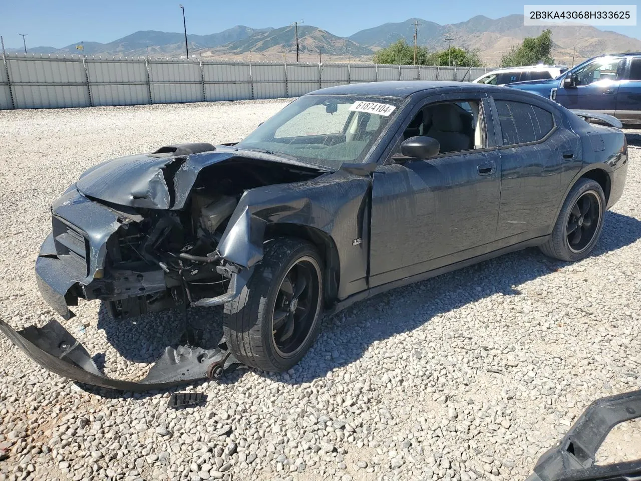 2008 Dodge Charger VIN: 2B3KA43G68H333625 Lot: 61874104