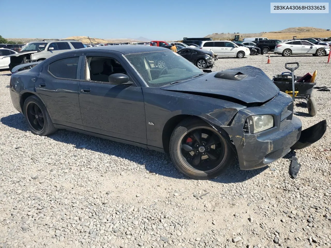 2008 Dodge Charger VIN: 2B3KA43G68H333625 Lot: 61874104