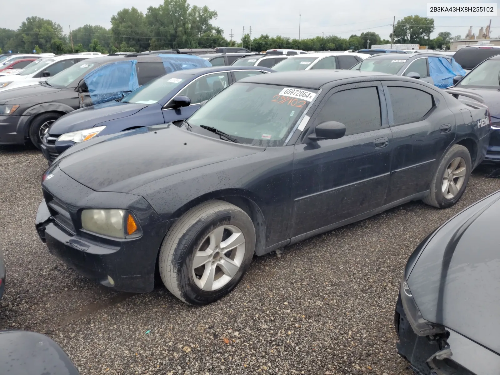 2008 Dodge Charger VIN: 2B3KA43HX8H255102 Lot: 65972064