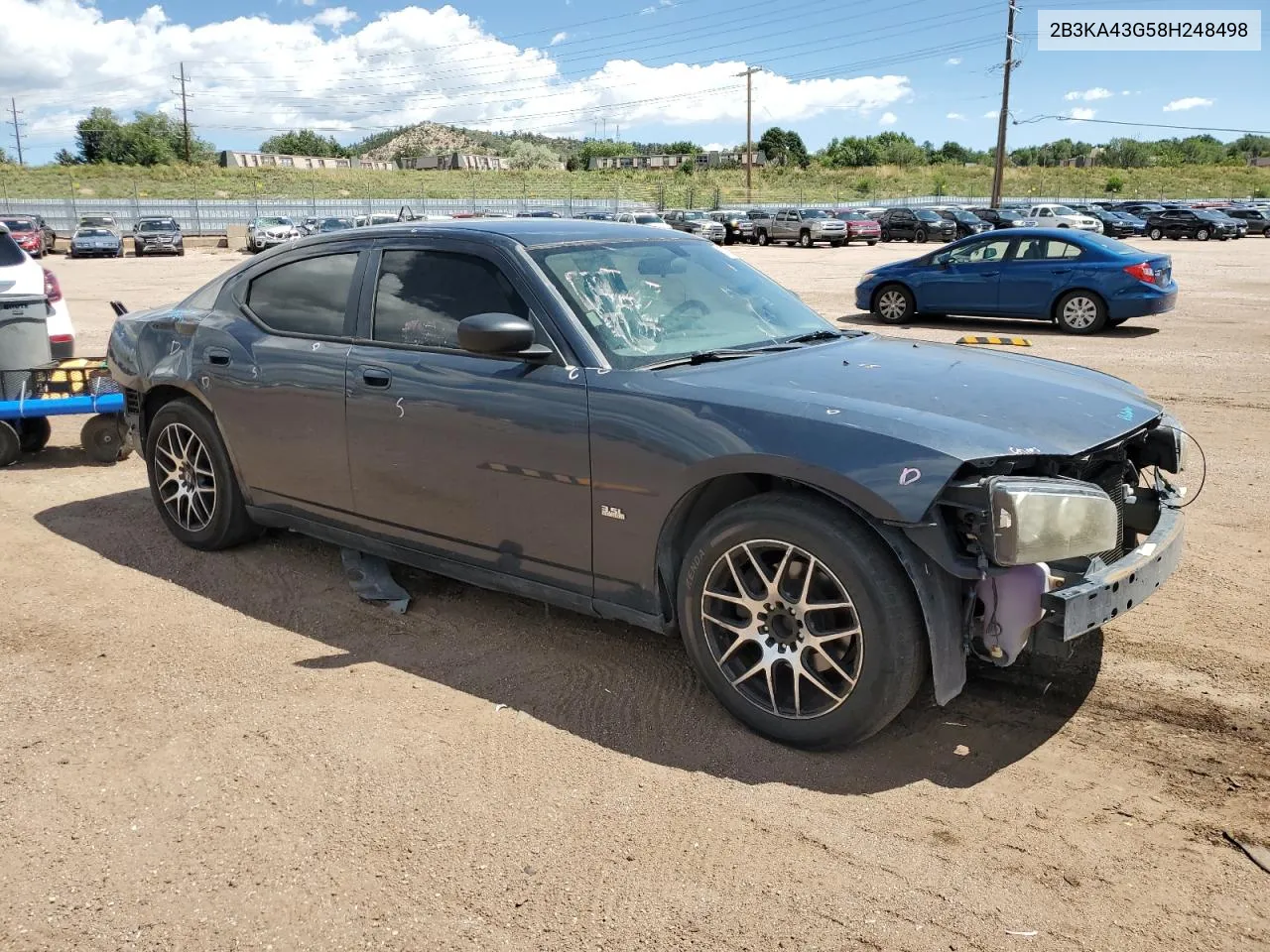 2008 Dodge Charger VIN: 2B3KA43G58H248498 Lot: 66876324