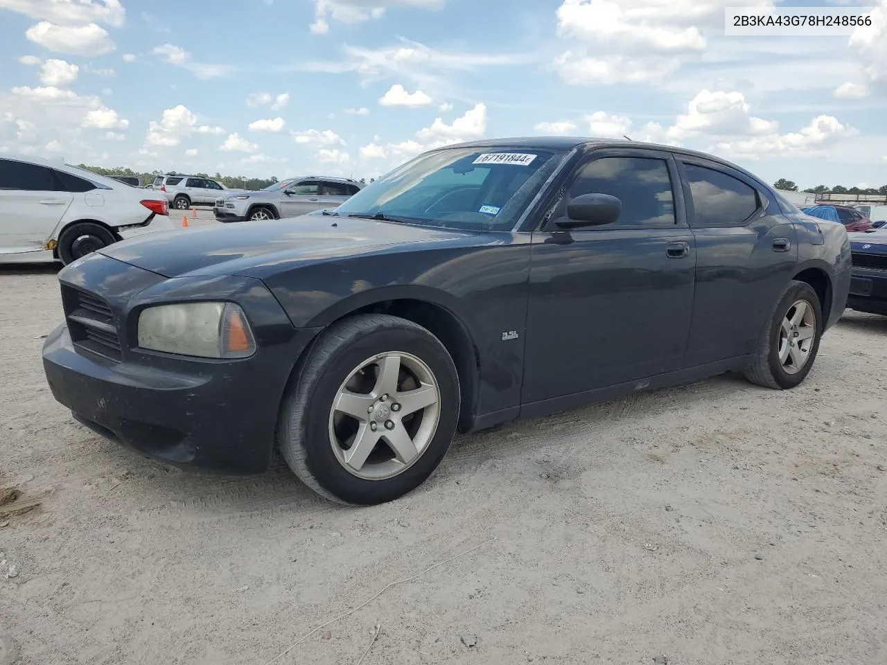 2008 Dodge Charger VIN: 2B3KA43G78H248566 Lot: 67191844