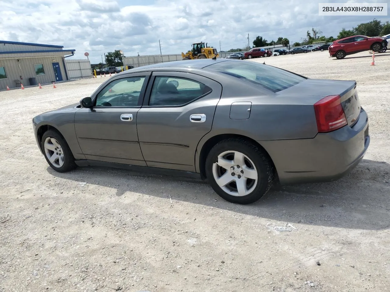 2008 Dodge Charger VIN: 2B3LA43GX8H288757 Lot: 67408584