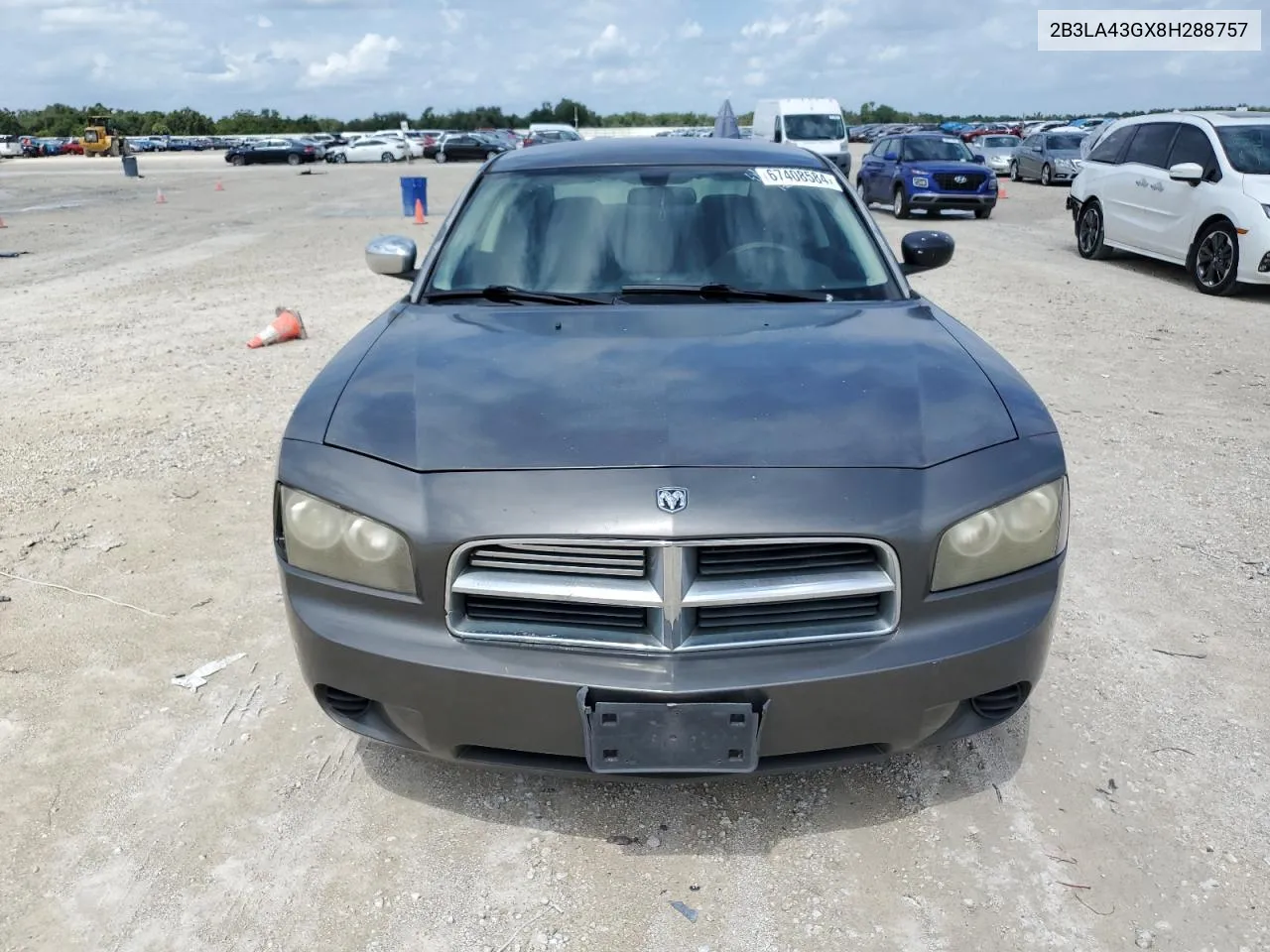 2008 Dodge Charger VIN: 2B3LA43GX8H288757 Lot: 67408584