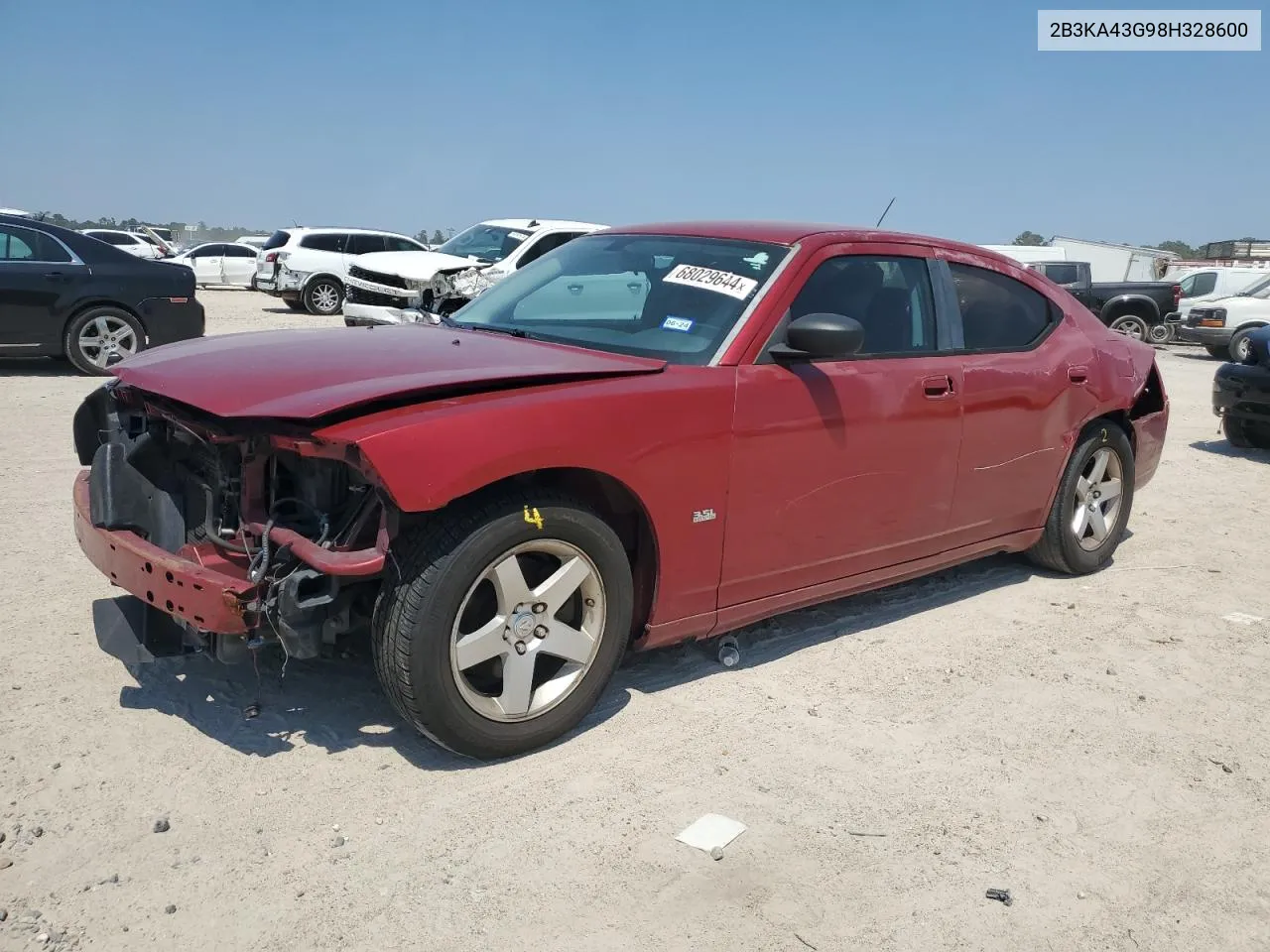 2008 Dodge Charger VIN: 2B3KA43G98H328600 Lot: 68029644