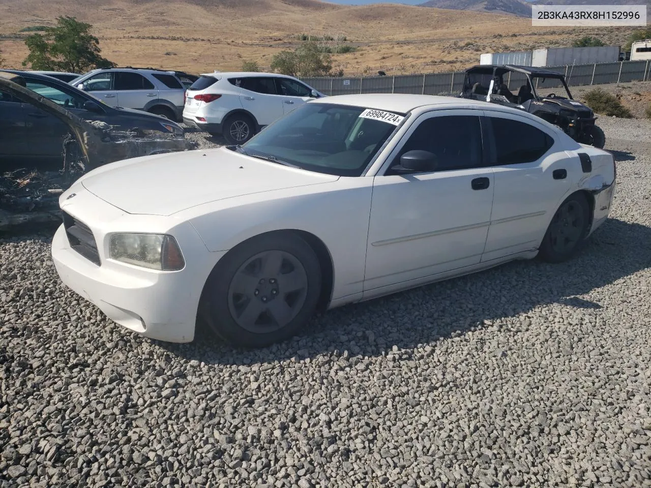 2008 Dodge Charger VIN: 2B3KA43RX8H152996 Lot: 69984724