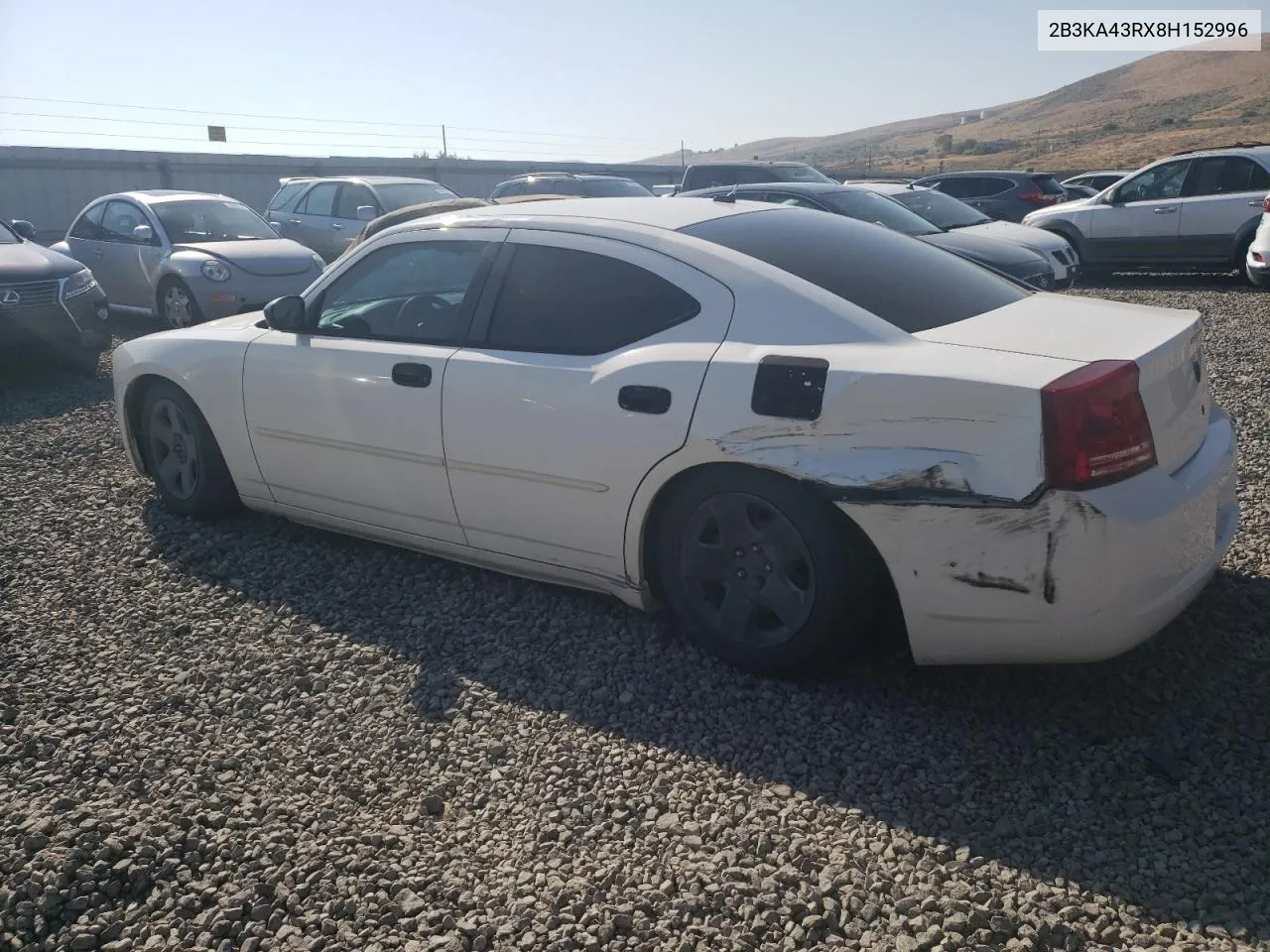 2008 Dodge Charger VIN: 2B3KA43RX8H152996 Lot: 69984724