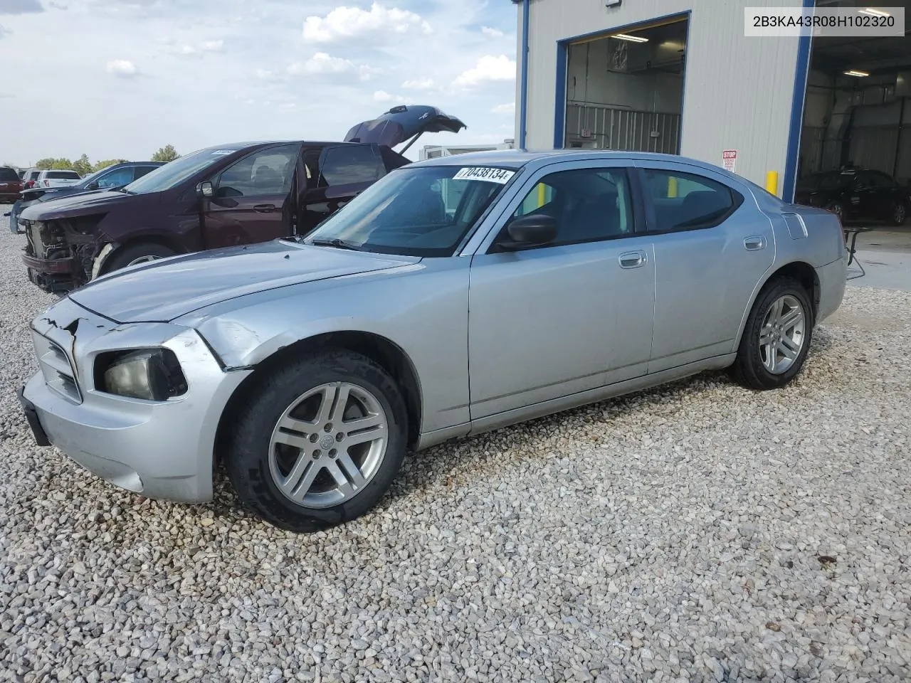 2008 Dodge Charger VIN: 2B3KA43R08H102320 Lot: 70438134