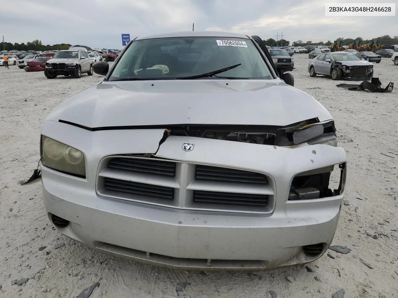 2008 Dodge Charger VIN: 2B3KA43G48H246628 Lot: 70562004