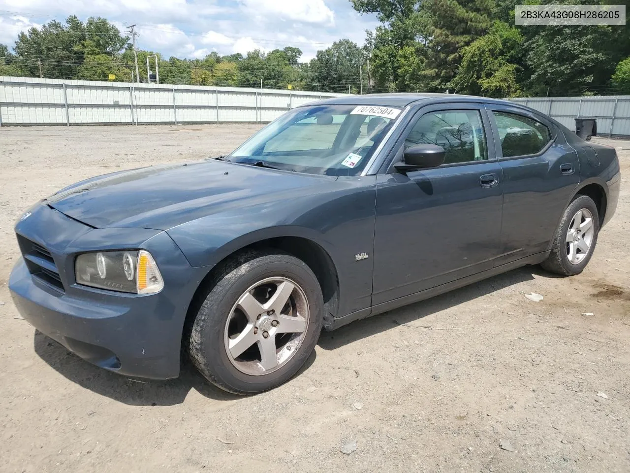 2008 Dodge Charger VIN: 2B3KA43G08H286205 Lot: 70762504