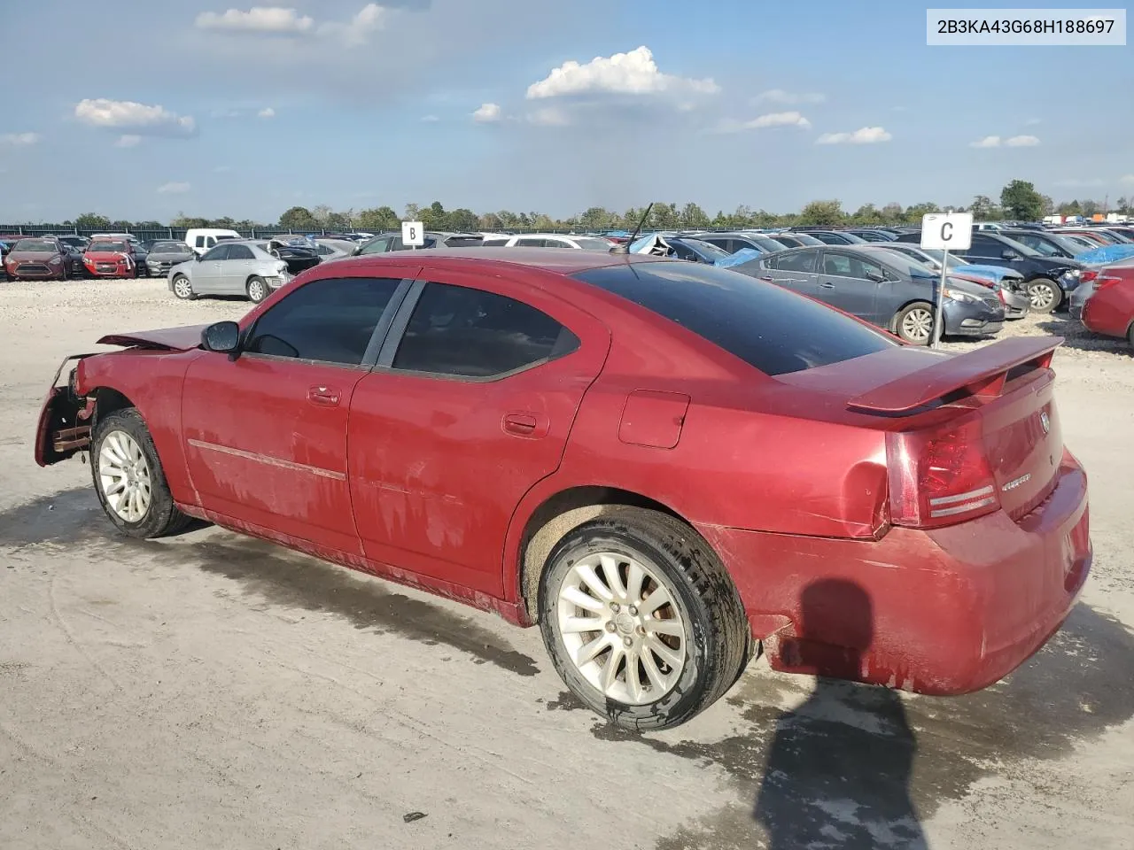 2008 Dodge Charger VIN: 2B3KA43G68H188697 Lot: 72341744