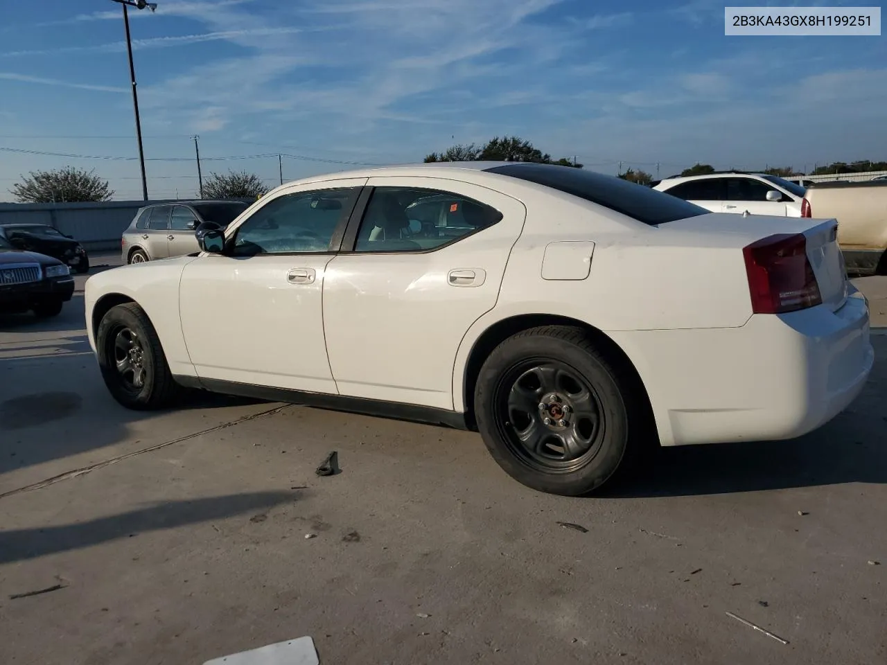 2008 Dodge Charger VIN: 2B3KA43GX8H199251 Lot: 72561214