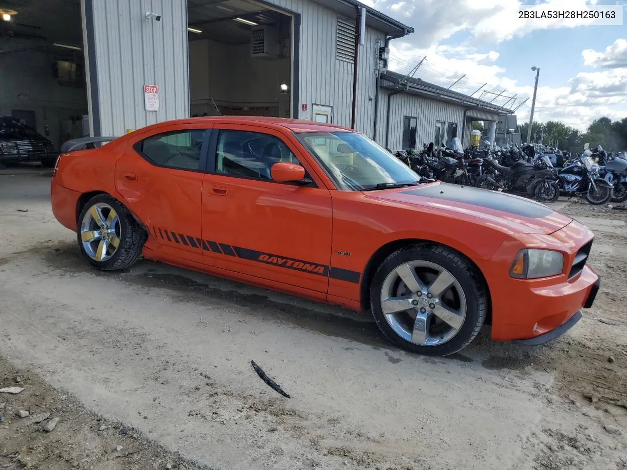 2008 Dodge Charger R/T VIN: 2B3LA53H28H250163 Lot: 72961274