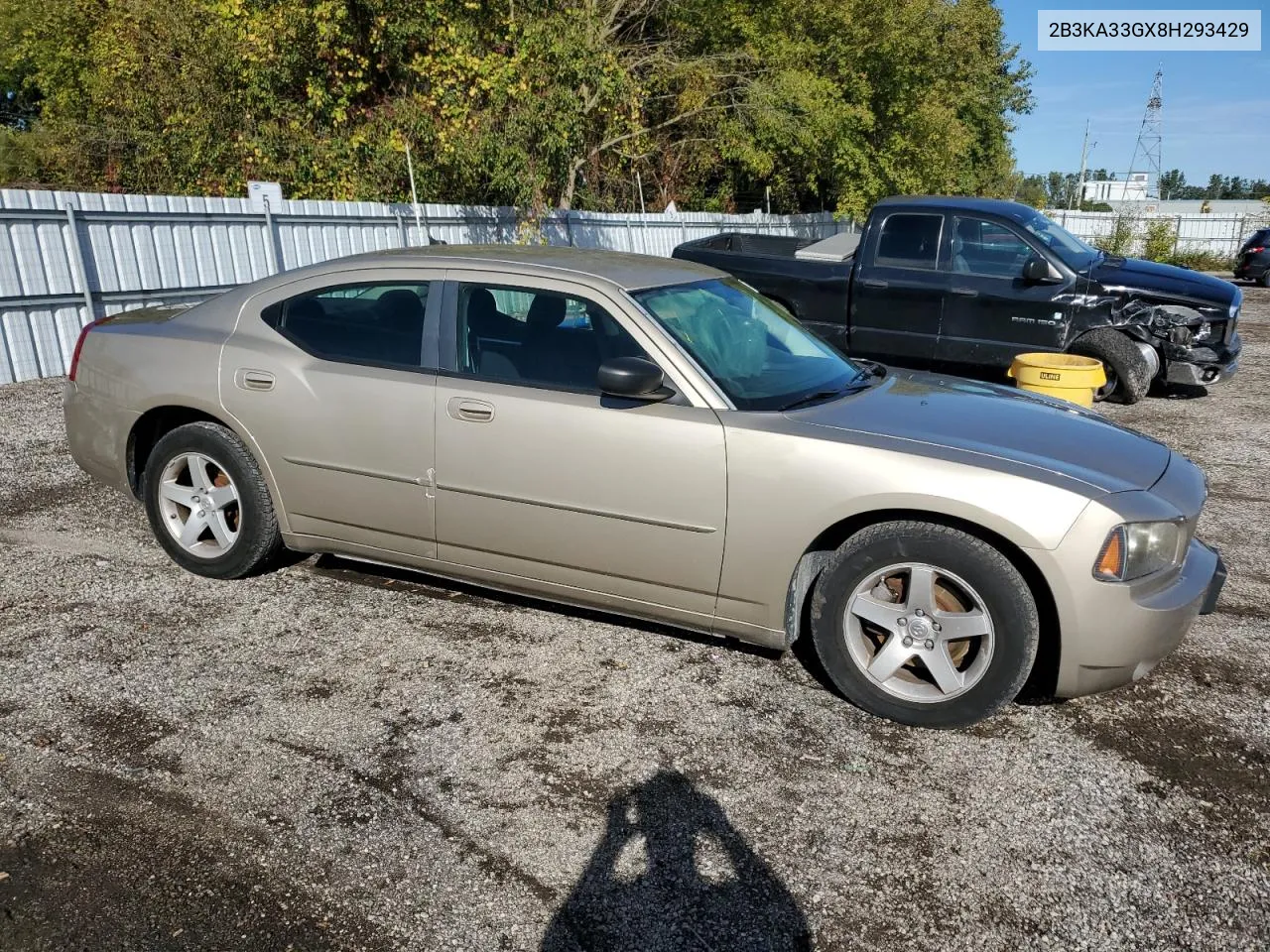 2008 Dodge Charger Sxt VIN: 2B3KA33GX8H293429 Lot: 73362834