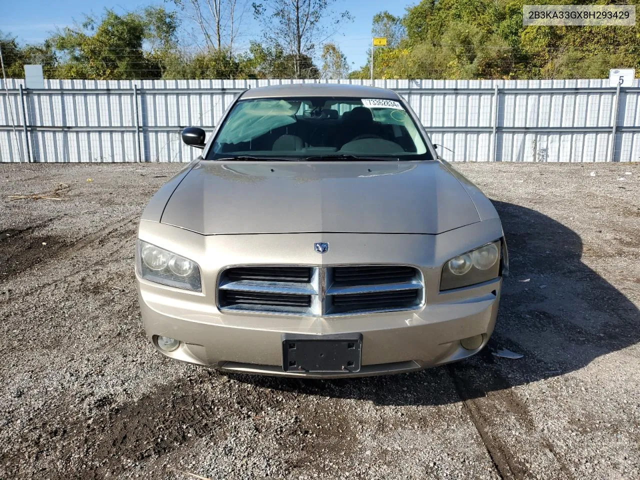 2008 Dodge Charger Sxt VIN: 2B3KA33GX8H293429 Lot: 73362834