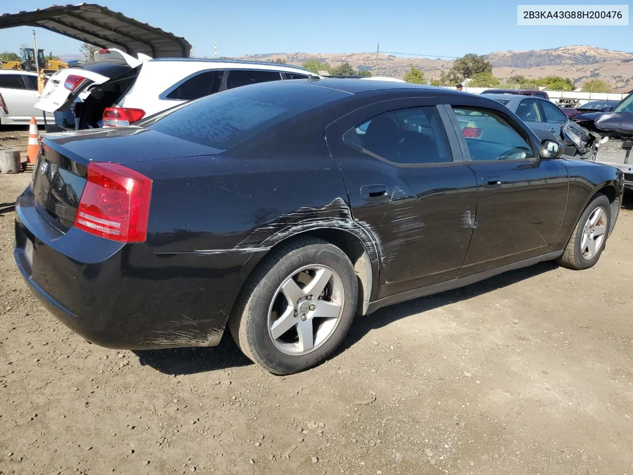 2008 Dodge Charger VIN: 2B3KA43G88H200476 Lot: 73440464