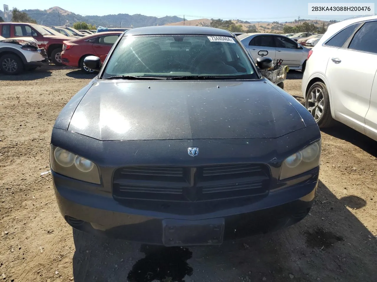 2008 Dodge Charger VIN: 2B3KA43G88H200476 Lot: 73440464