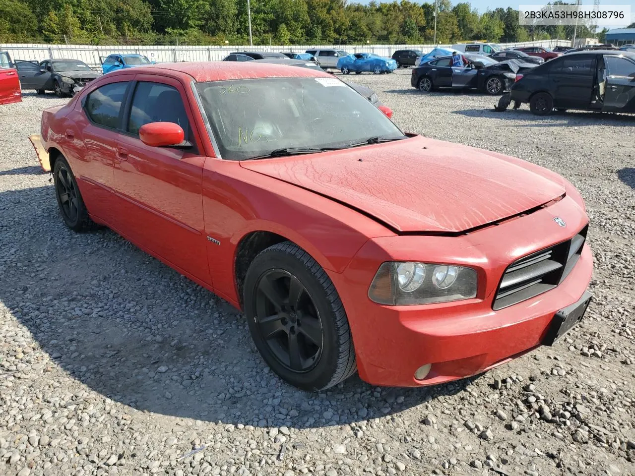 2008 Dodge Charger R/T VIN: 2B3KA53H98H308796 Lot: 73600584